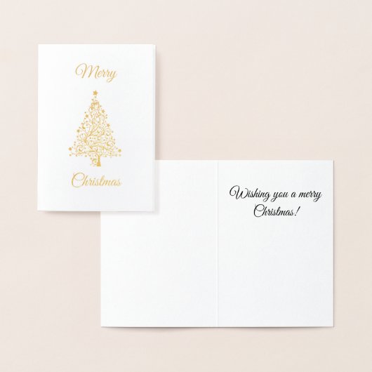 kerstboom folie kaarten (Display)