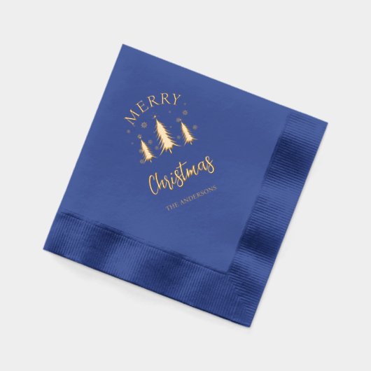 kerstboom folie servetten (Links)