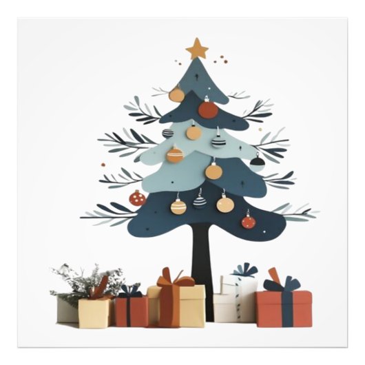 kerstboom foto afdruk (Voorkant)