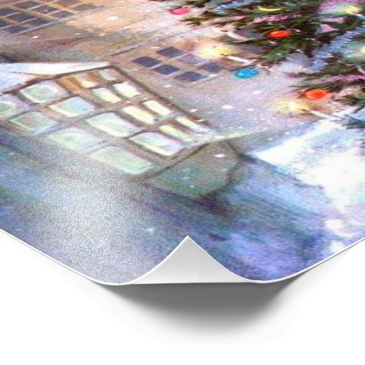 kerstboom  foto afdruk (Hoek)