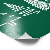 kerstboom foto afdruk (Hoek)