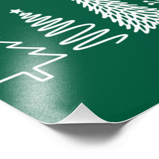 kerstboom foto afdruk (Hoek)