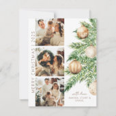 Kerstboom foto Collage Kerstmis Feestdagenkaart (Voorkant)