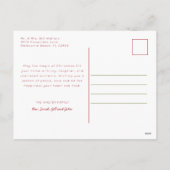 Kerstboom Foto Collage Vakantie Briefkaart (Achterkant)