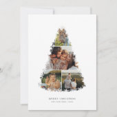 Kerstboom foto Collage vakantie Kaart (Voorkant)