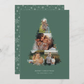 Kerstboom foto Collage vakantie Kaart (Voorkant / Achterkant)