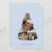 Kerstboom foto Collage vakantie Kaart (Voorkant / Achterkant)