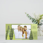Kerstboom Fotokaart Feestdagenkaart (Staand voorkant)