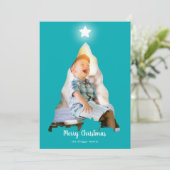 Kerstboom Fotokaart Kaart (Staand voorkant)