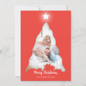 Kerstboom Fotokaart Kaart (Voorkant)