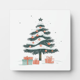 Kerstboom fotoplaat