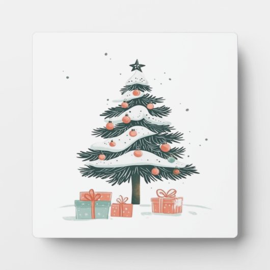 Kerstboom fotoplaat (Voorkant)