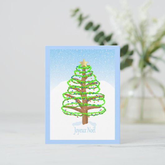 Kerstboom - Franstalig Briefkaart (Staand voorkant)