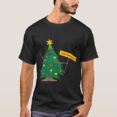 kerstboom Fröhliche Weihnachten T-shirt (Voorkant)