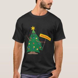 kerstboom Fröhliche Weihnachten T-shirt