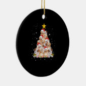 kerstboom Funny Dog Keramisch Ornament (Rechts)