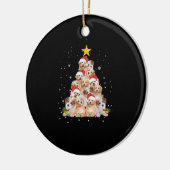 kerstboom Funny Dog Keramisch Ornament (Links)