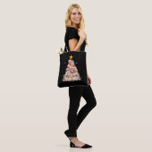 kerstboom Funny Dog Tote Bag (Op model)