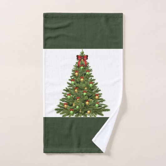 Kerstboom Gast Badkamer Handdoek (Handdoek)
