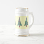 kerstboom gedecoreerd met seizoensblazers bierpul (Voorkant rechts)