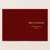 Kerstboom gelooft goudolie-Kaart Folie Kaarten (Binnen)