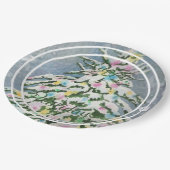 Kerstboom Gelukkig feestje Papieren Bordje (Gekanteld)