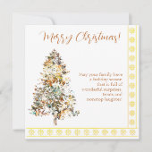 Kerstboom gemaakt van sneeuwvlokken (Voorkant)