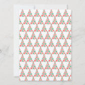 kerstboom, gemaakt van sneeuwvlokken voor lintafdr (Achterkant)