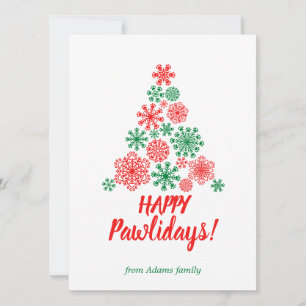 kerstboom, gemaakt van sneeuwvlokken voor lintafdr