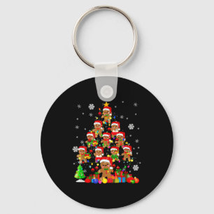 Kerstboom Gemberkoek Kerst Santa Gemberk Sleutelhanger
