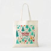 Kerstboom Gepersonaliseerde Chef Gift Tote Bag (Voorkant)