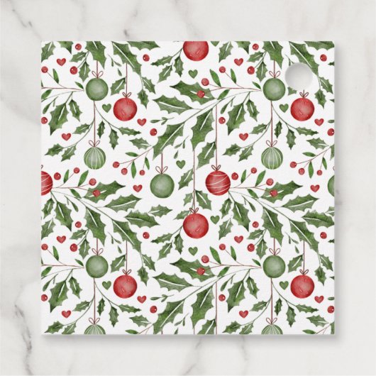 Kerstboom Gepersonaliseerde Gift Labels (Achterkant)