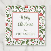 Kerstboom Gepersonaliseerde Gift Labels (Voorkant)