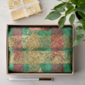 Kerstboom geruite decoupagepapier TMF26 Tissuepapier (Geschenk)