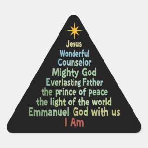 Kerstboom Geschenk Gelofte Christelijke Feestdag P Sticker