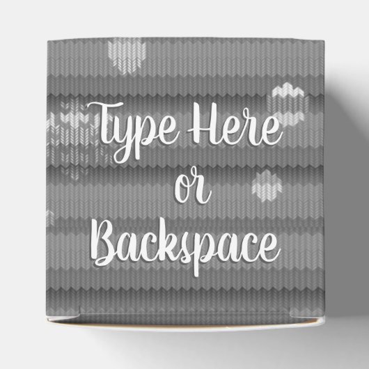 Kerstboom geschenkdoos Gepersonaliseerde vakantied Bedankdoosjes (Bovenkant)