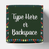 Kerstboom geschenkdoos Gepersonaliseerde vakantied Bedankdoosjes (Bovenkant)