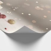 Kerstboom Geschenken Bokeh Cadeaupapier (Hoek)