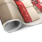 Kerstboom Geschenken Bokeh Cadeaupapier (Rol Hoek)