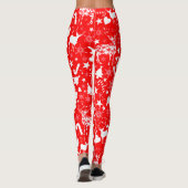 kerstboom, geschenken, snoepriet en decoraties leggings (Achterkant)