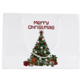 Kerstboom Geschenkentas Groot Cadeauzakje (Achterkant)