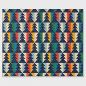 Kerstboom gestreept cadeaupapier (Vlak)