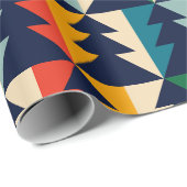 Kerstboom gestreept cadeaupapier (Rol Hoek)