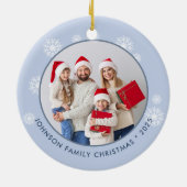 Kerstboom gestresste geobsedeerde foto keramisch ornament (Achterkant)