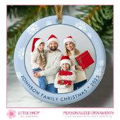 Kerstboom gestresste geobsedeerde foto keramisch ornament