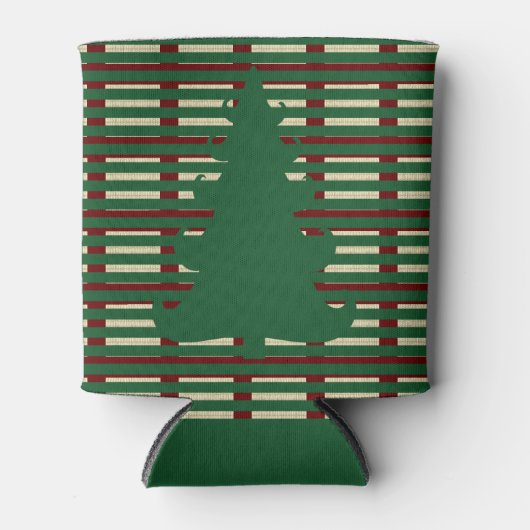 Kerstboom gestript blikjeskoeler (Voorkant)