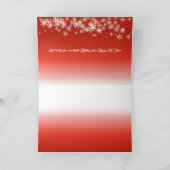 Kerstboom gevouwen vakantiekaart feestdagen kaart (Binnen)