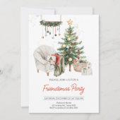 Kerstboom Gezellig Vriendjesfeest Kaart (Voorkant)