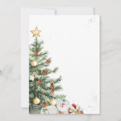 Kerstboom Gezellig Vriendjesfeest Kaart (Achterkant)