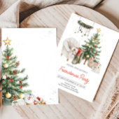 Kerstboom Gezellig Vriendjesfeest Kaart